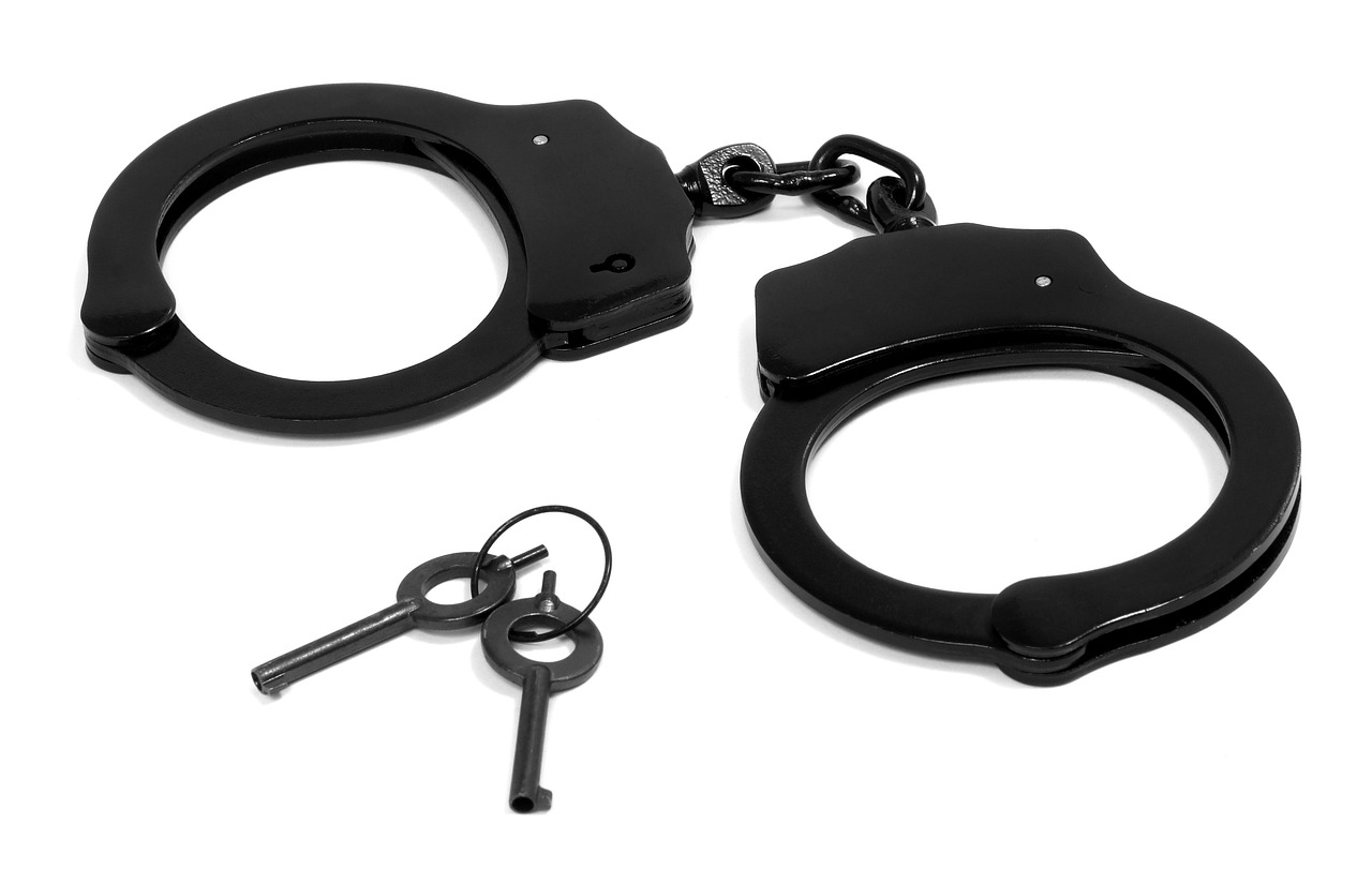 handcuffs, black, criminal